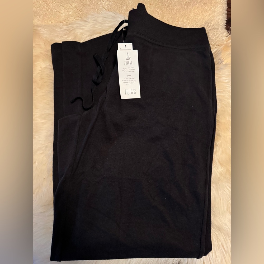 Eileen Fisher Sueded Cotton Lounge Pants